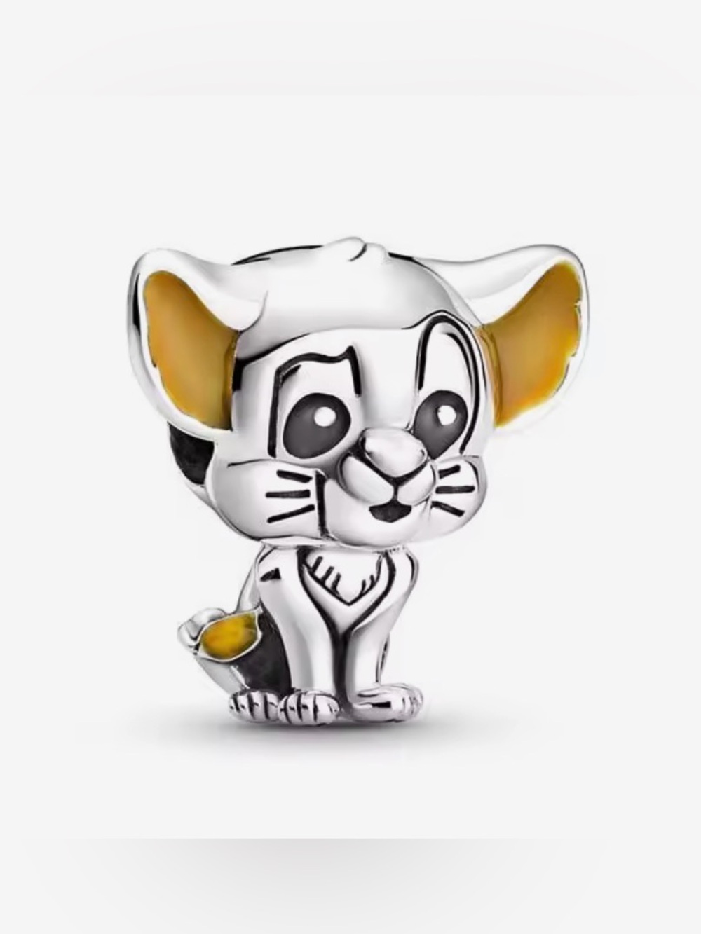 Silver & Yellow Lion King Disney Charm